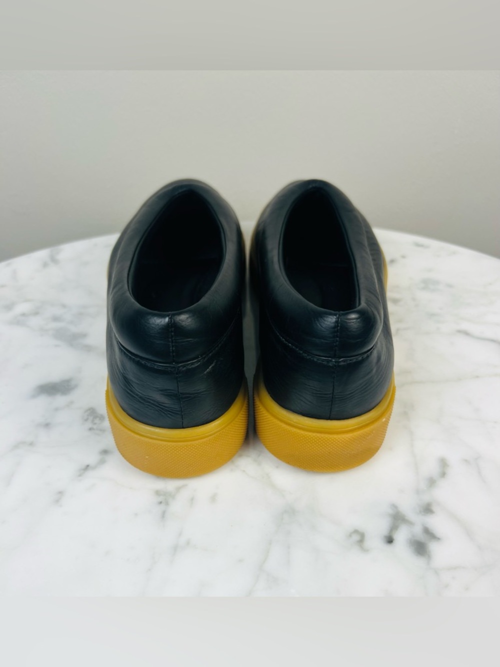 Beklina Margo Sneaker Flats – Black Leather with Gum Sole – Size 10 - Picture 5 of 14